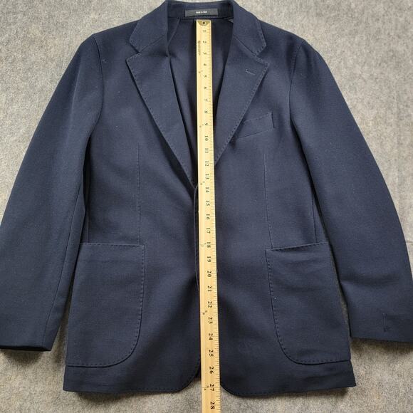 Todd Snyder Italian Knit Sportcoat Blazer size 36S Navy Blue Cotton NWT *Read* - Picture 7 of 16